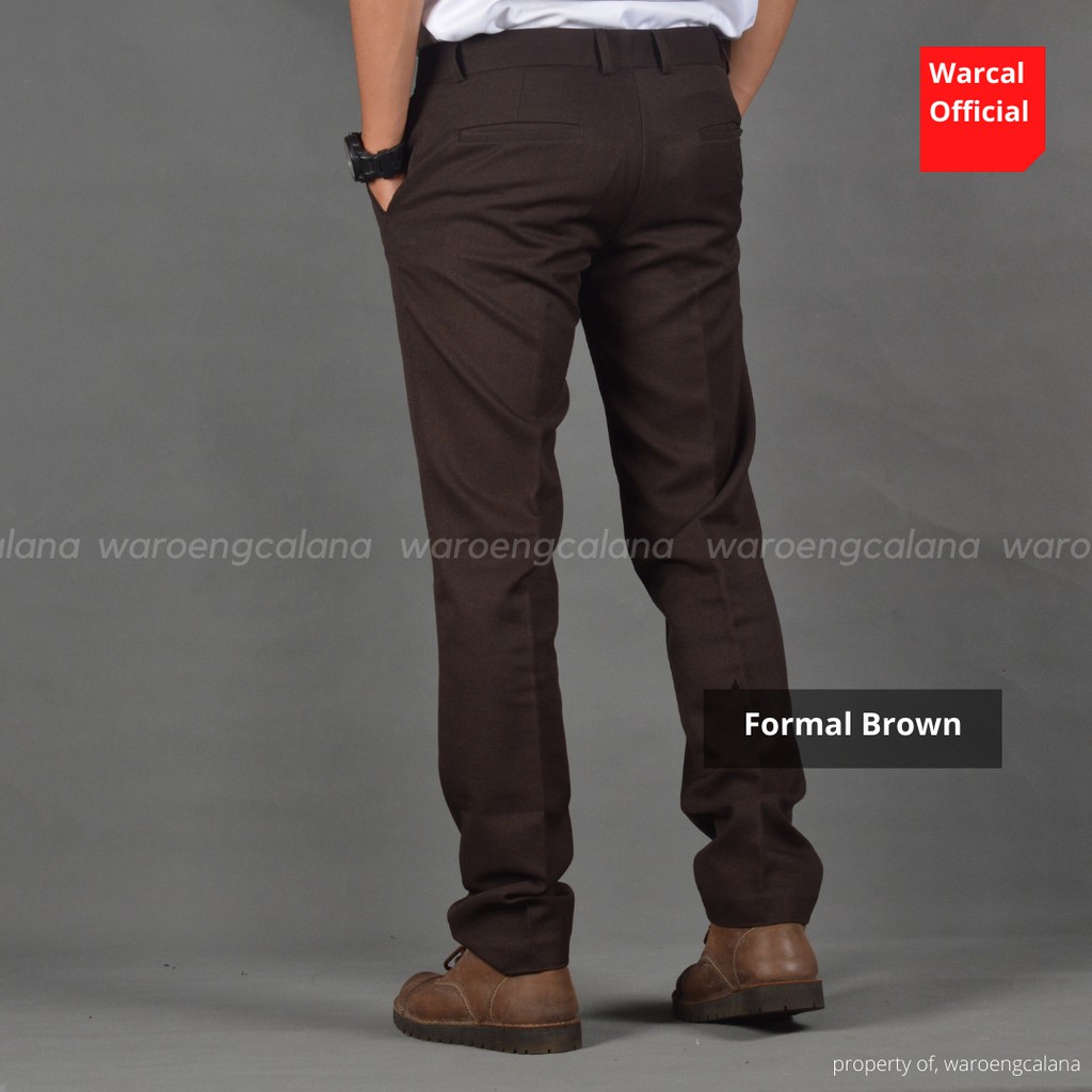 Celana Kerja Casual Formal Brown