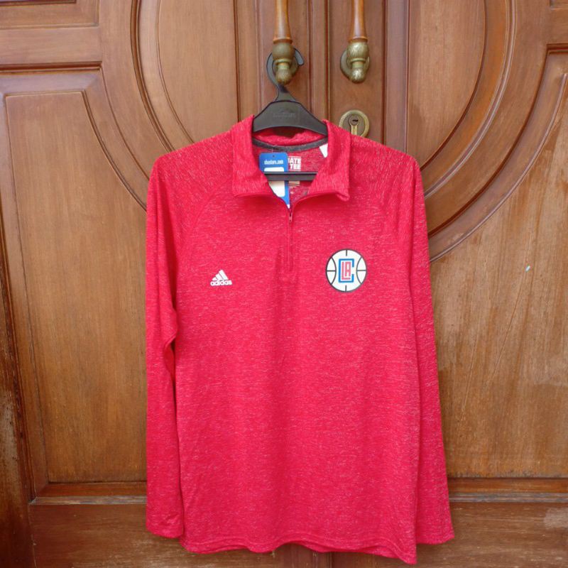 adidas ultimate tee 1/4 zip LA clippers