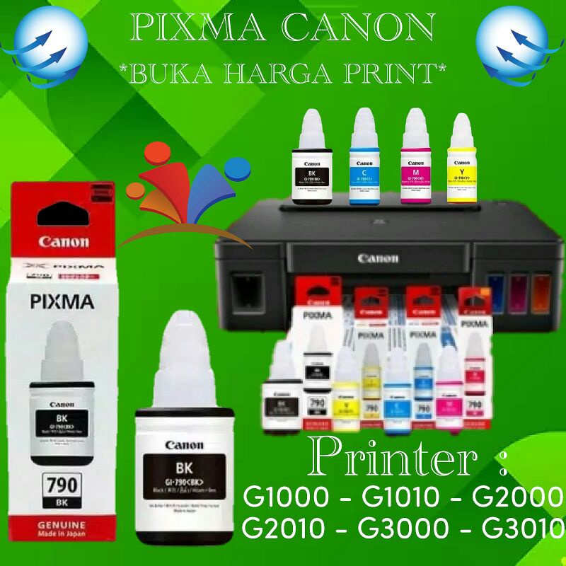 Tinta Pixma Canon GL790 Original for Printer G1000 G1010 G2000 G2010 G3000 G3010 G4000