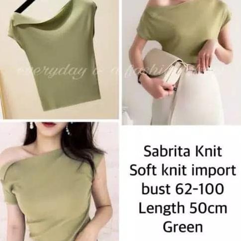 Sabrina Import Baju Polos Atasan Wanita Sexy Korea Bluss Blus Pesta