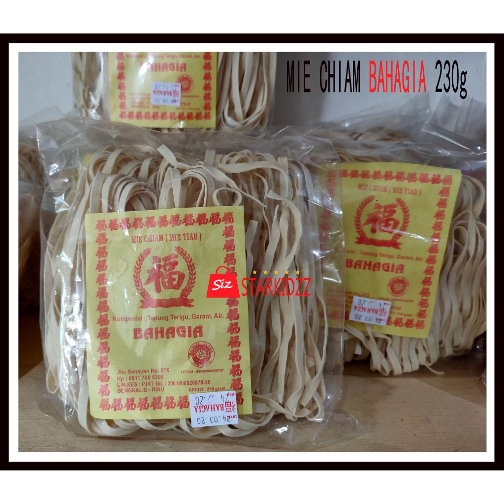 

MIE CHIAM MIE TIAU BAHAGIA 230g BENGKALIS MITIAU MIECHIAM / TAU CHIAM / MICIAM