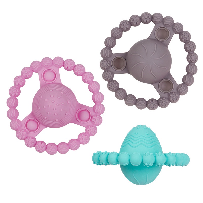 Babyup 's Mainan teether Bayi Bahan Silikon food grade