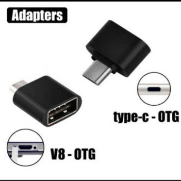 OTG Micro USB NON KABEL OTG Micro V8 TYPE C TYPE-C Connector Grosir