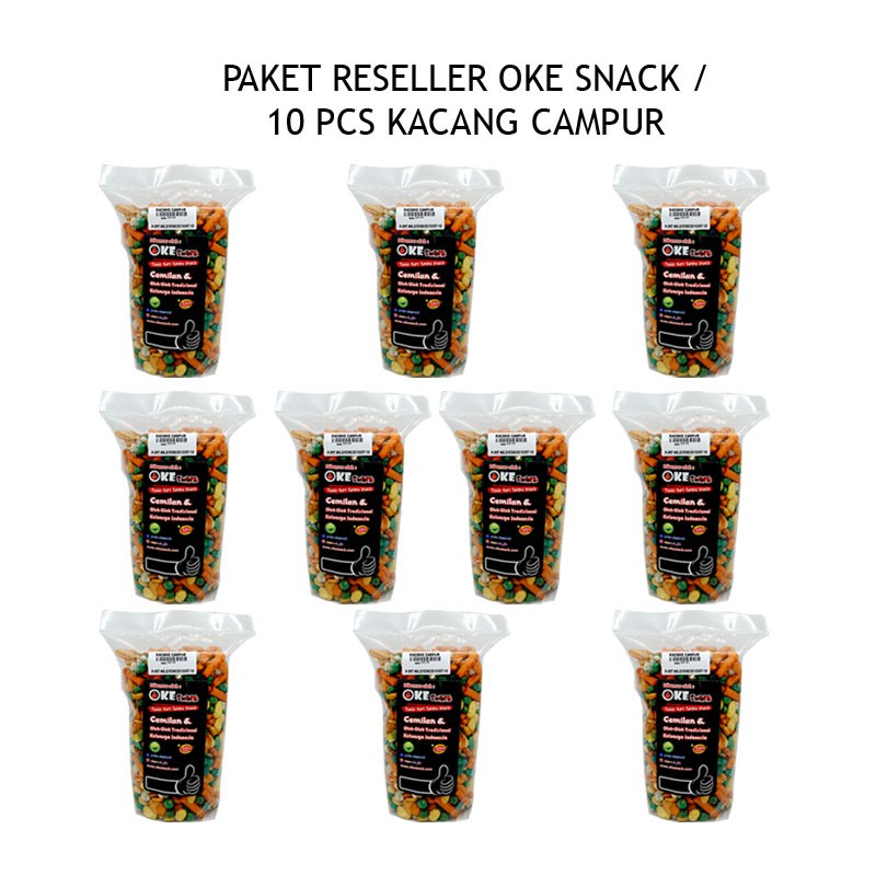 Paket Reseller Kacang campur 10 pack