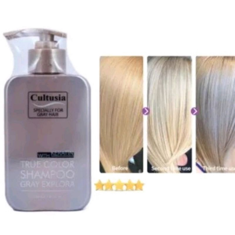 Cultusia Shampoo True Color Gray Explora with Keratin 180 ml