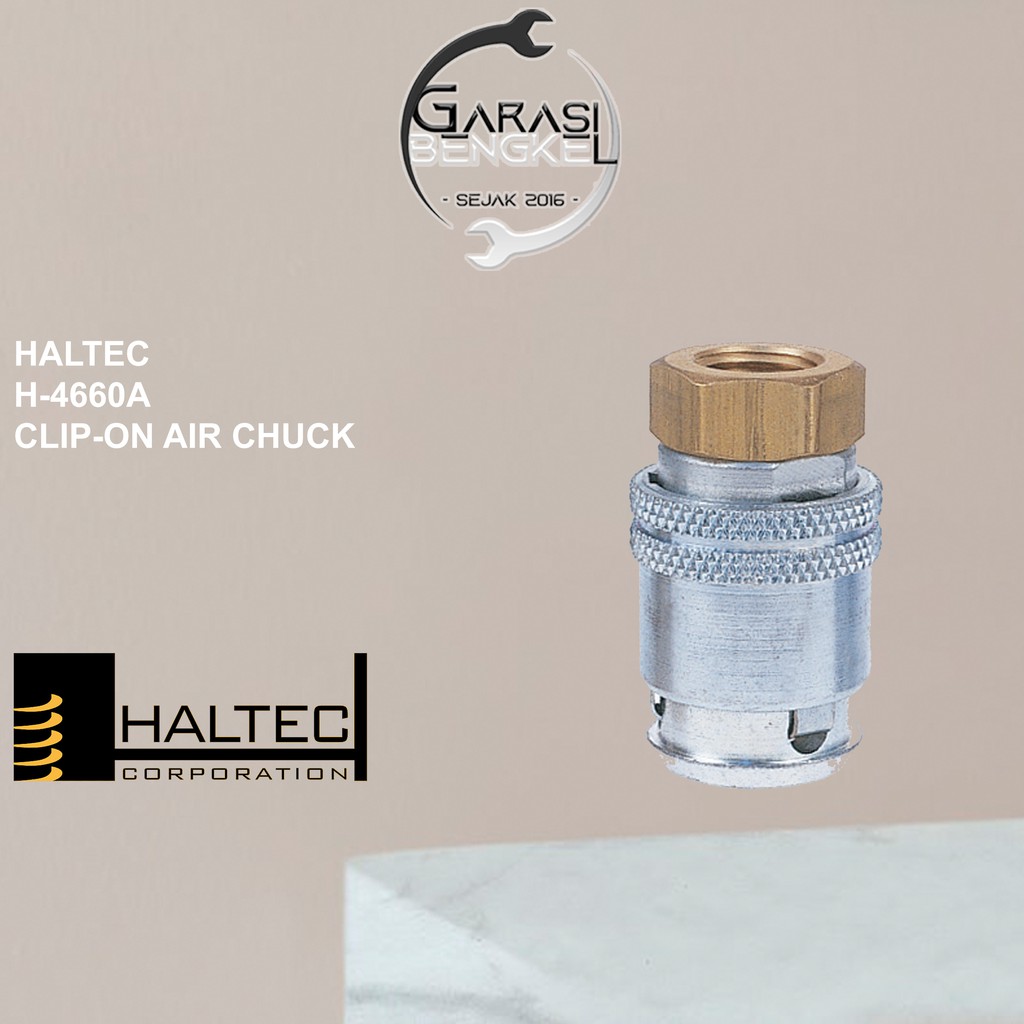 Haltec H-4660A Clip On Air Chuck Kepala Pengisi Angin Ban Large Bore