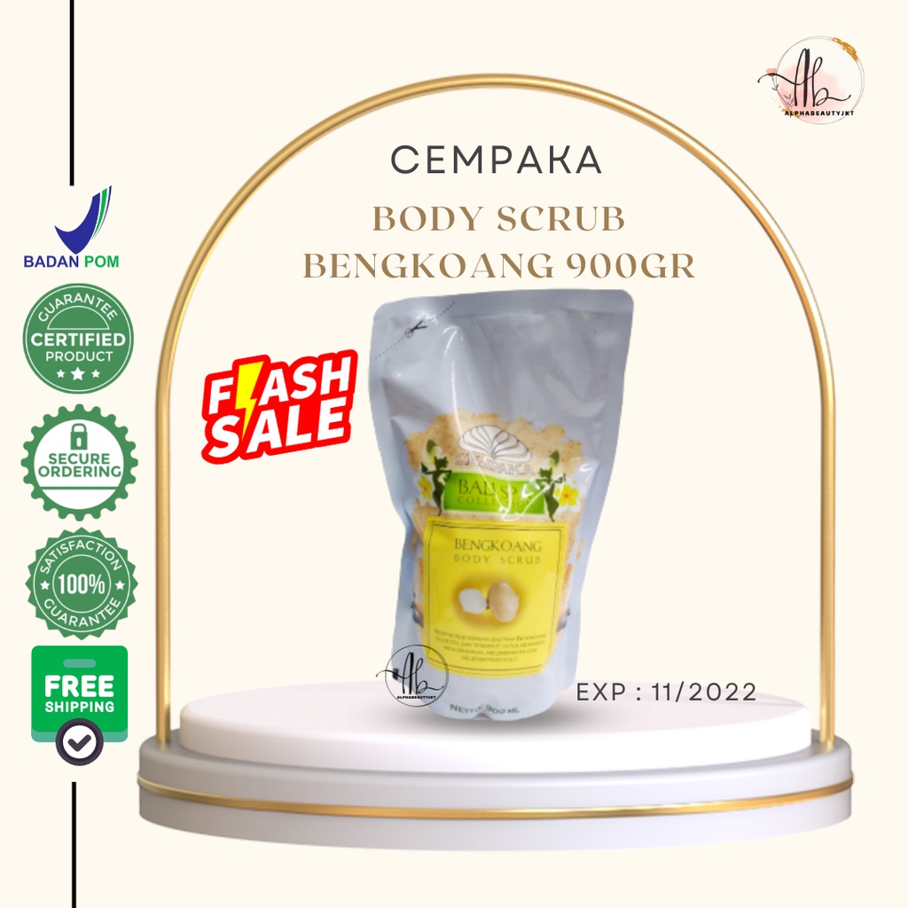 Lulur Cempaka Bali Spa Body Scrub (Bengkoang) 900gr - REFILL