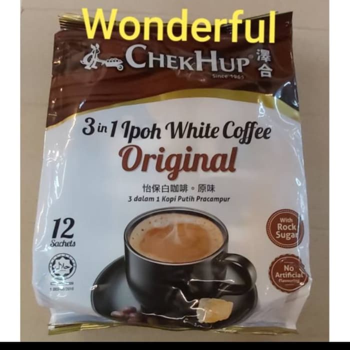 

Chek hup white coffee 3 in 1 (12 sacet)