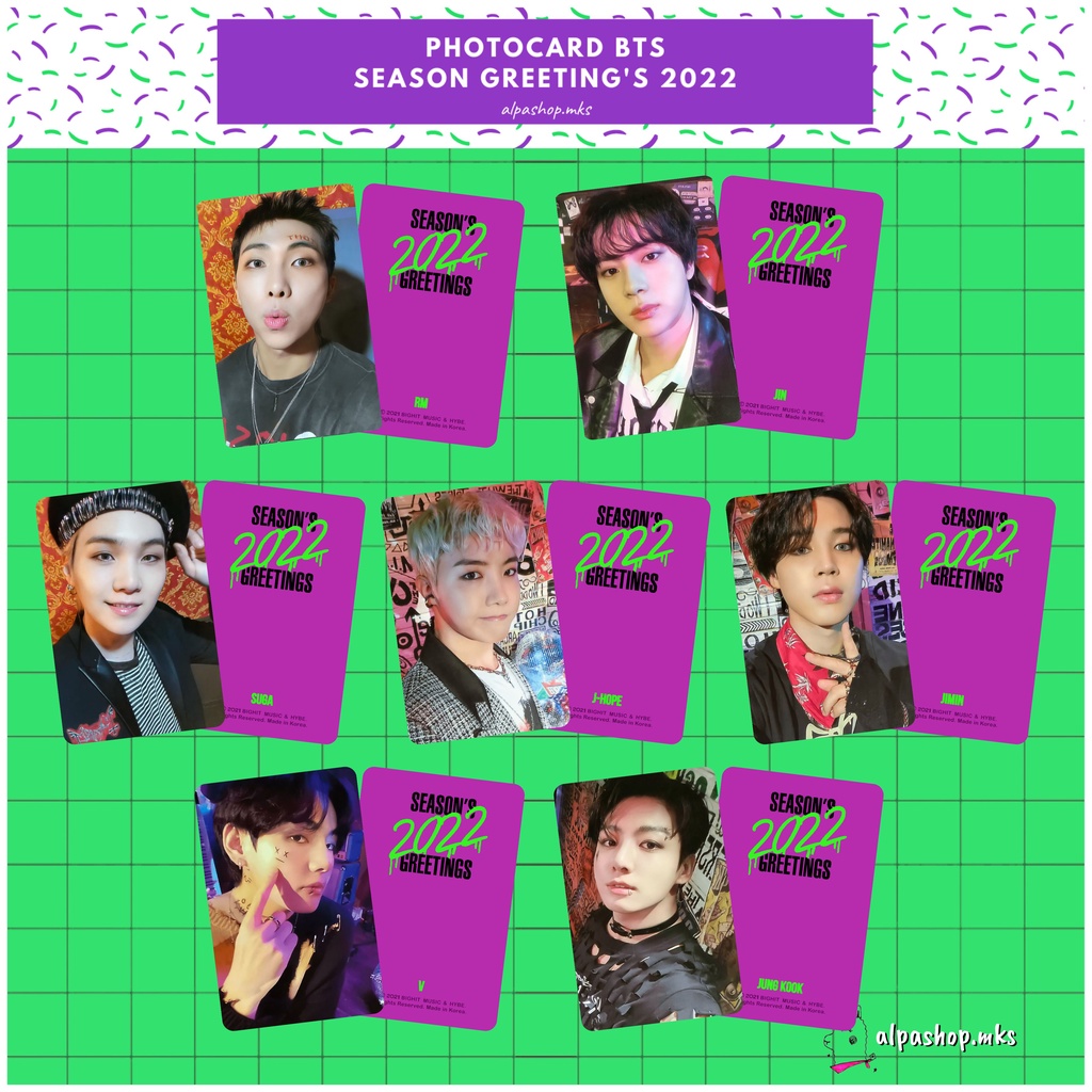 BTS UN0FF PHOTOCARD SEASON GREETINGS 2022 SET/EACH