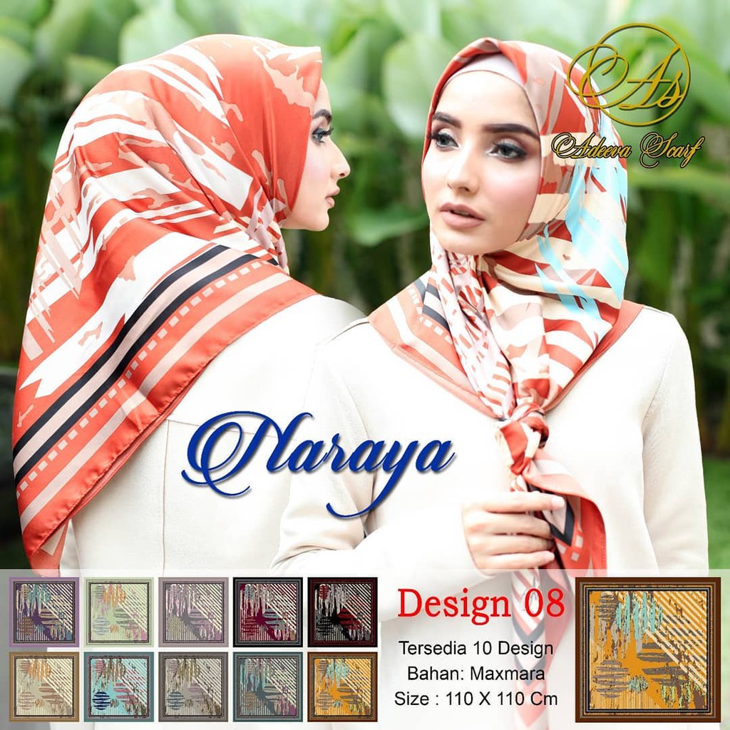 Jilbab Segi Empat Naraya By Adeeva Scarf / Hijab Square / Hijab Cantik /Billy Hijab / Hijab Kediri