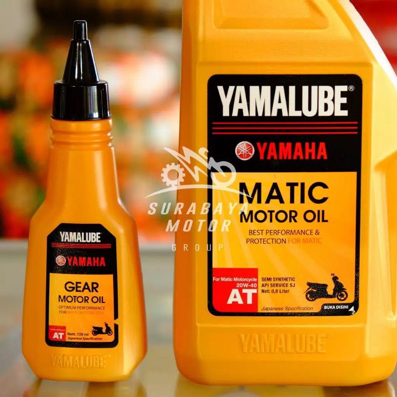 Paket Hemat Oli Mesin Yamalube Matic 800ml dan Oli Gear Gardan Yamalube