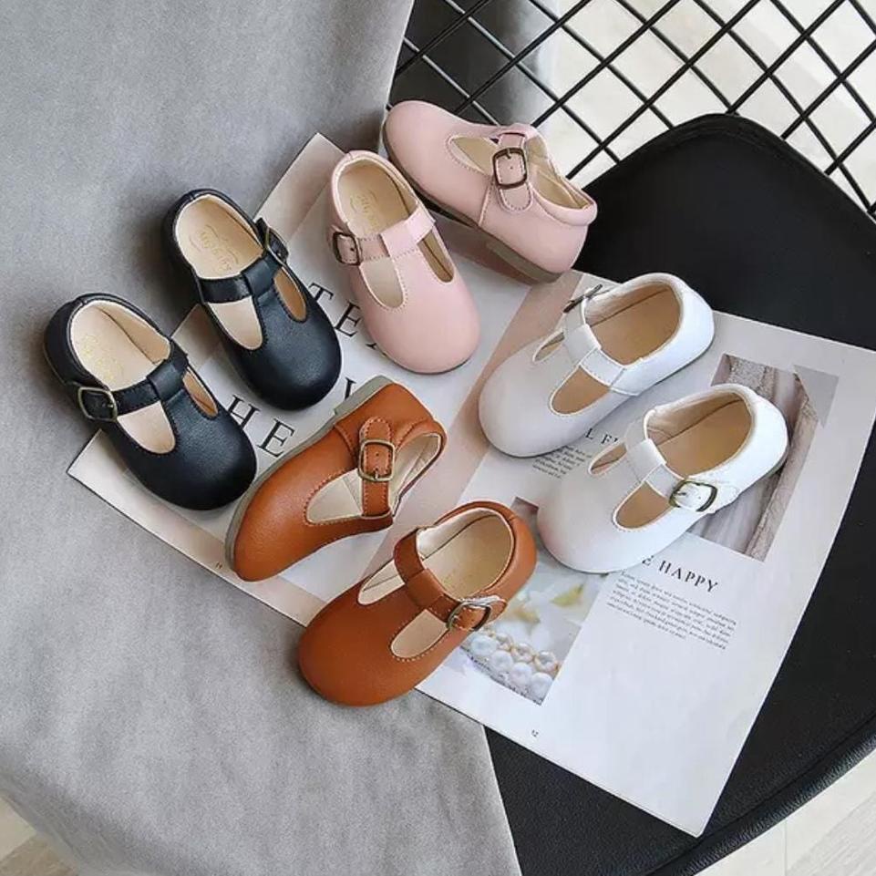 Penjualan Terbanyak.. Sepatu Anak Perempuan Sol Karet Model Flats Umur 1-2 Tahun