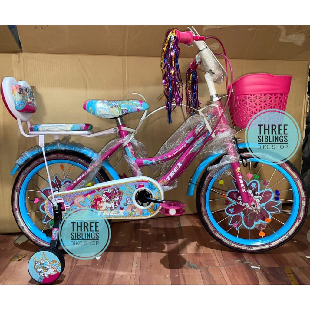 SEPEDA MINI ANAK PEREMPUAN TREX 18 INCH WARNA PINK