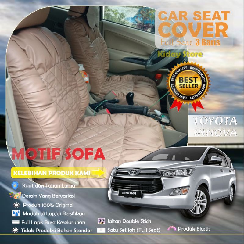 SARUNG JOK MOBIL INNOVA MOTIF SOFA