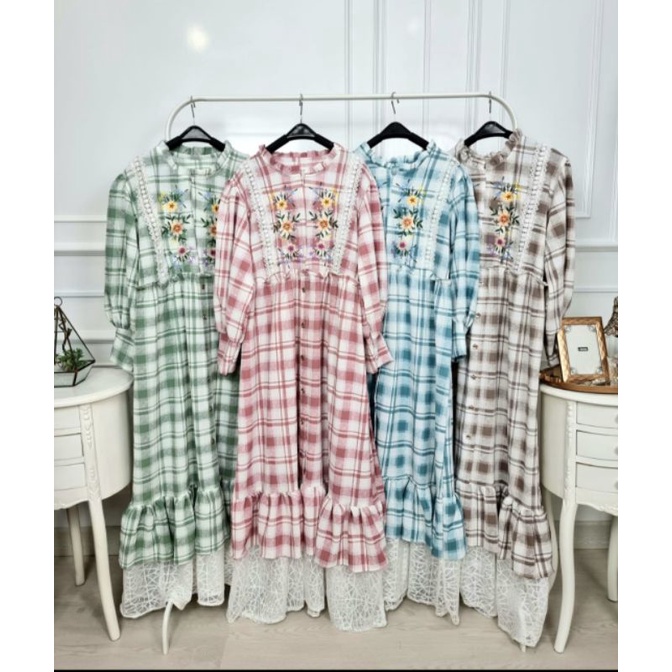 Gamis dress bordir meijiwang busui