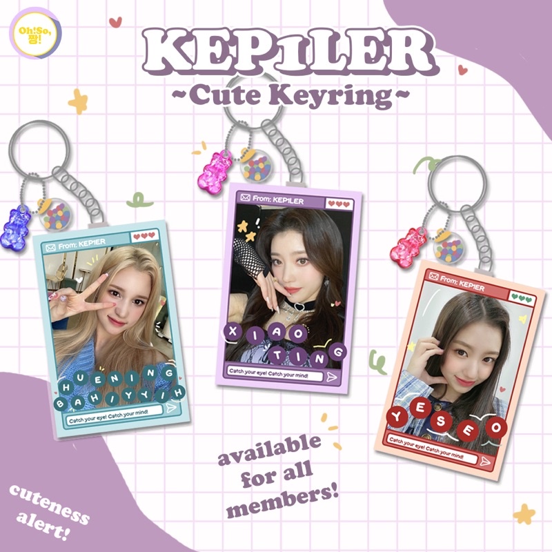 KEP1ER KEYRING KEYCHAIN GANTUNGAN KUNCI KPOP KEPLER WA DADA GIRLS PLANET 999