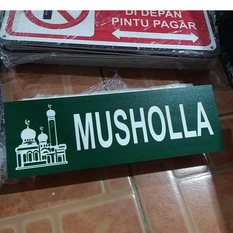 

Sign Musholla Tempat Wudhu TOILET 24x8 Sign Board Akrilik UV Print