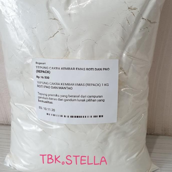 

TEPUNG CAKRA KEMBAR EMAS ROTI DAN PAO (REPACK) 1 KG