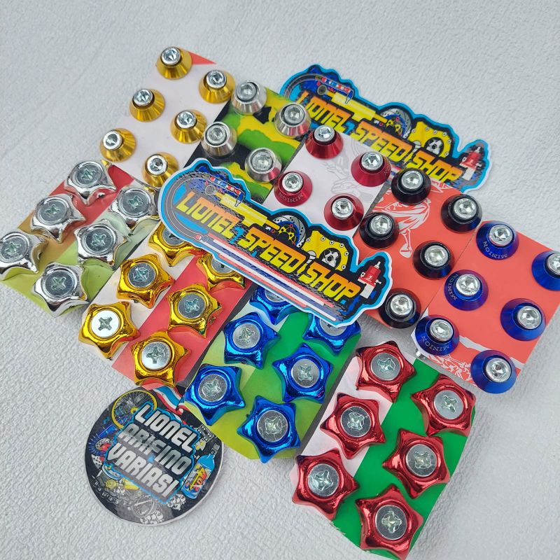 Baut posh / Baut monel L / Baut plat nomor Baut L ukuran 10 baut body motor