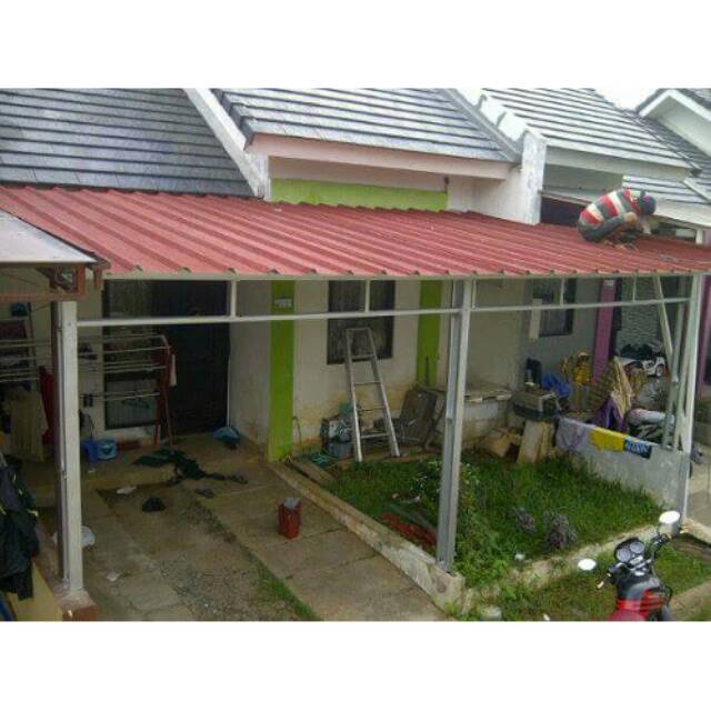 Kanopi atap spandek pasir