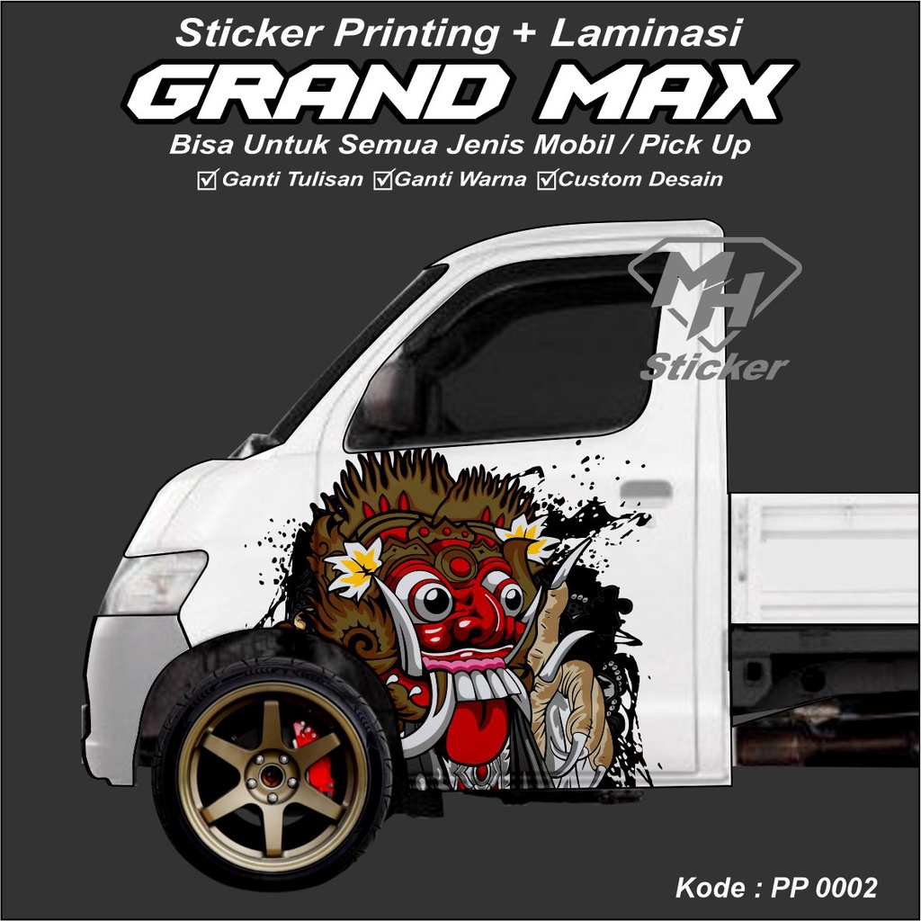Decal Pintu Depan Grandmax Stiker Variasi Terlaris