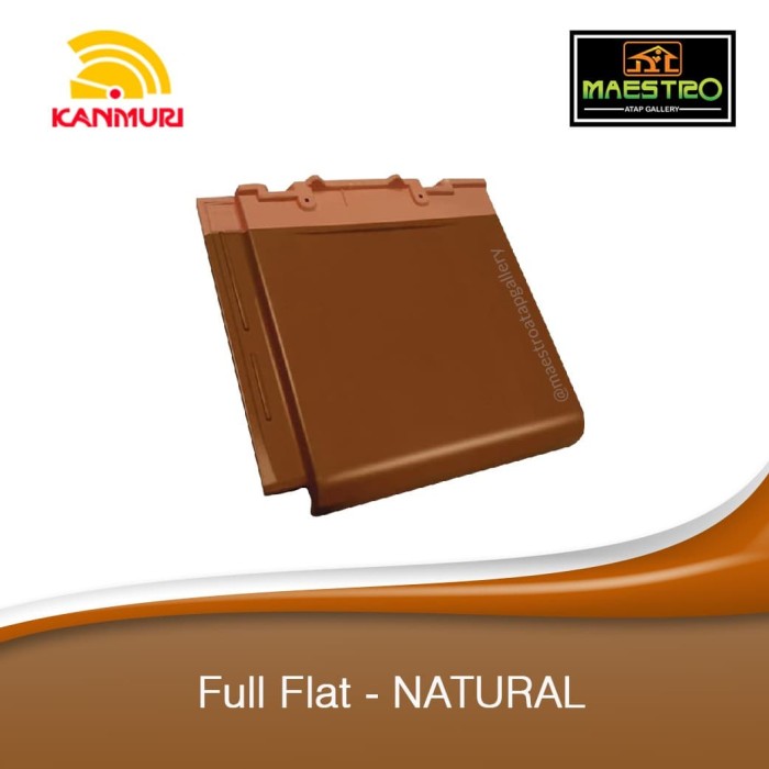 Kanmuri Genteng Keramik Full Flat Natural kw 1