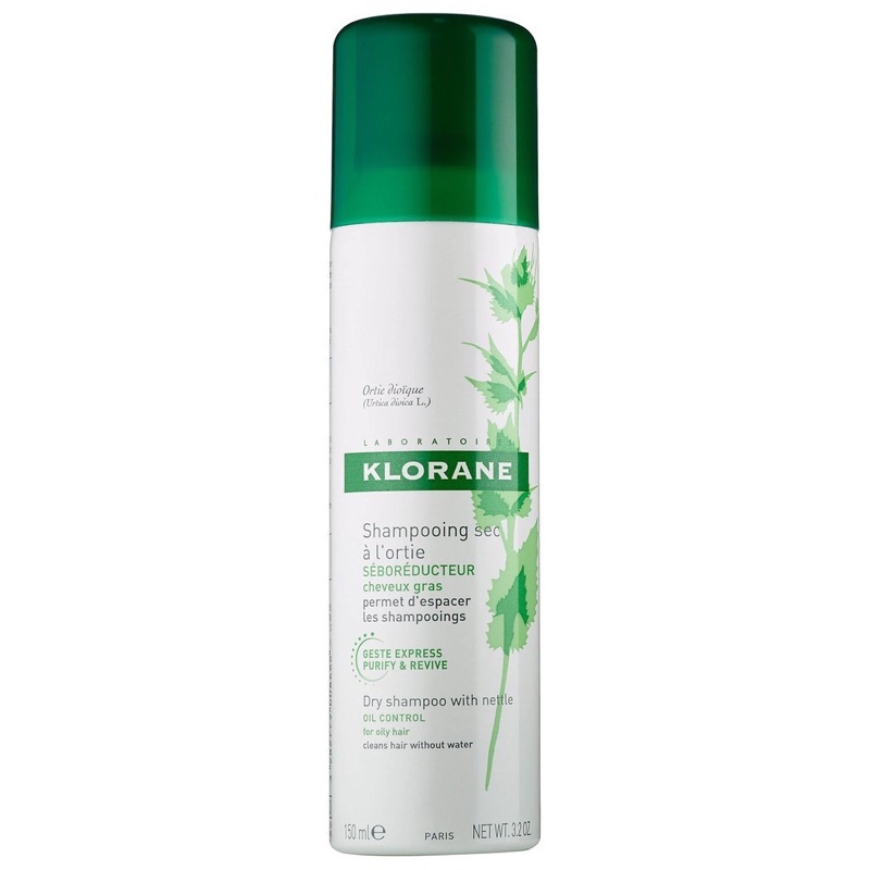 Klorane Dry Shampoo With Nettle Oil Control 150 ml Free Mask