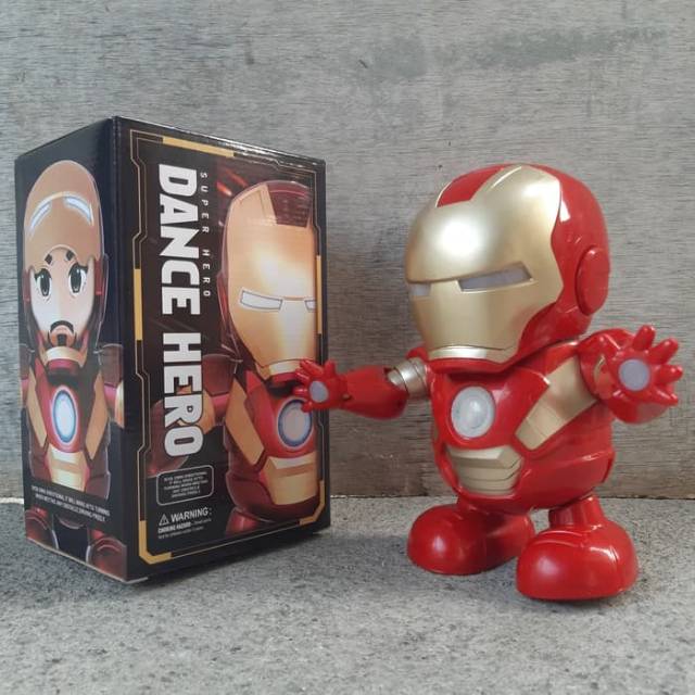 Mainan Hero Dance Ironman Bisa Joget - Dancing Robot Anak Edukatif