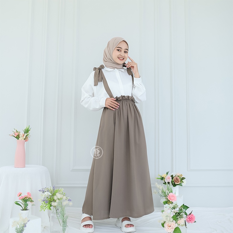 AZURA OVERALL SKIRT (OVERALL ONLY TANPA INNER) / TERUSAN WANITA