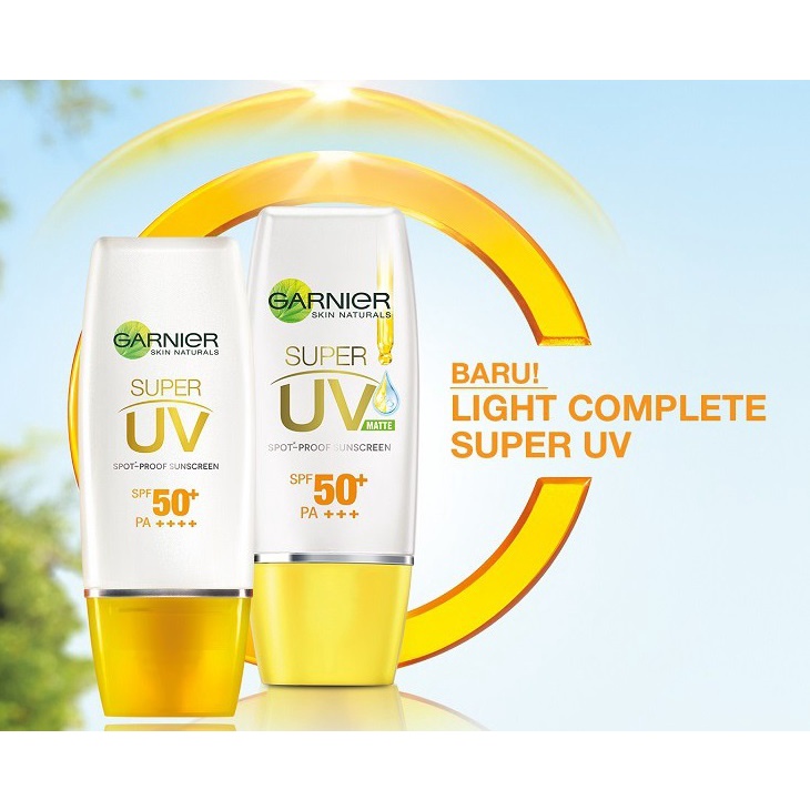 Garnier Light Super UV Spot proof Sunscreen SPF 50 Skin Care 30 ml Matte | Natural Finish (KIM)