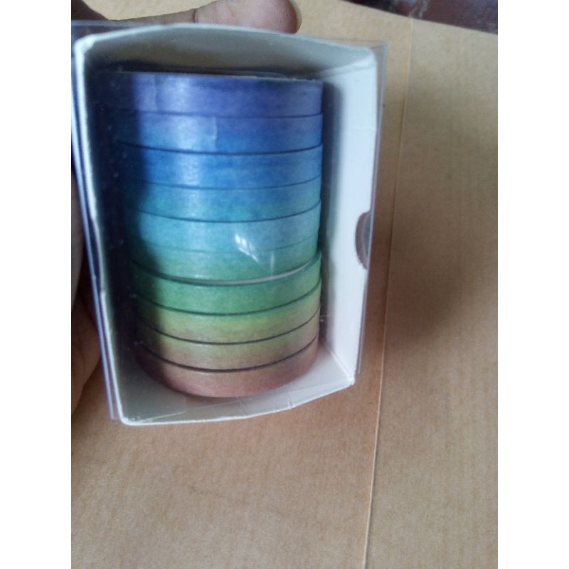 

Sample Washi Tape Kertas 0.5cm 5mm Mini Polos Karakter Share