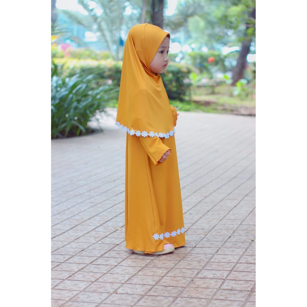 Cilla Dress - Gamis Anak Perempuan - Dress Imut Baby Perempuan 0-7 Tahun - Busana Muslim Anak Lucu