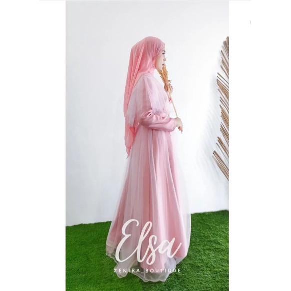 ELSA GAUN PESTA tutu / BAJU AKAD / DRESS KONDANGAN / PRINCESS COUPLE tersedia ukuran anak dewasa hingga jumbo