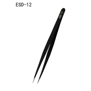 pinset tweezer tweezers lurus lancip ESD-12 135mm 13.5cm HRC40 Pinset eyelash extension