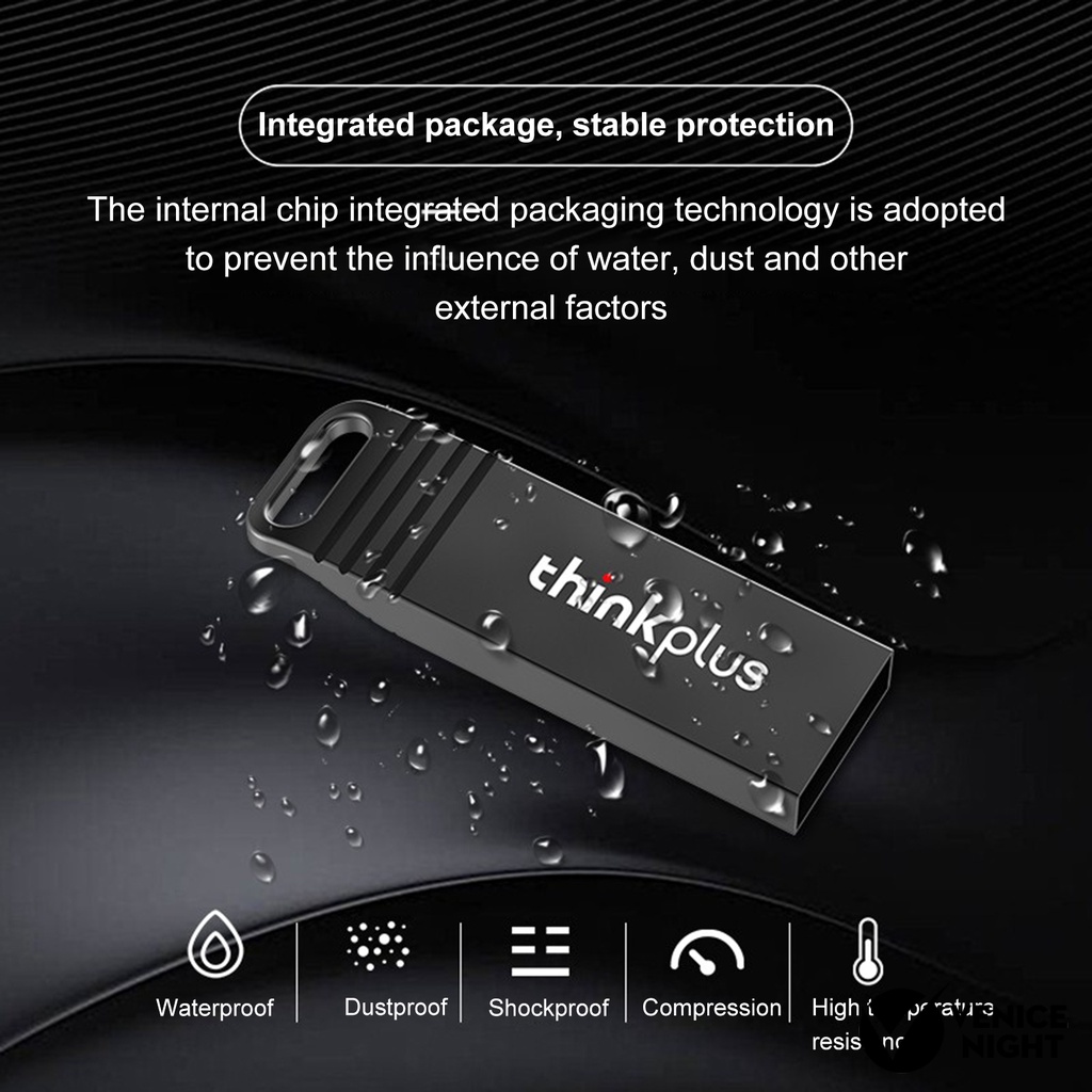 (SF) Lenovo-thinkplus Flashdisk USB High speed Transmisi Data Bahan Logam