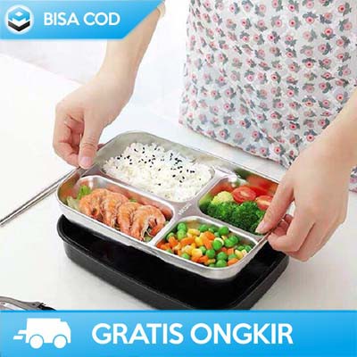 KOTAK MAKAN BENTO LUNCH BOX TAFFHOME OU1000 ORIGINAL TEMPAT MAKAN ANAK