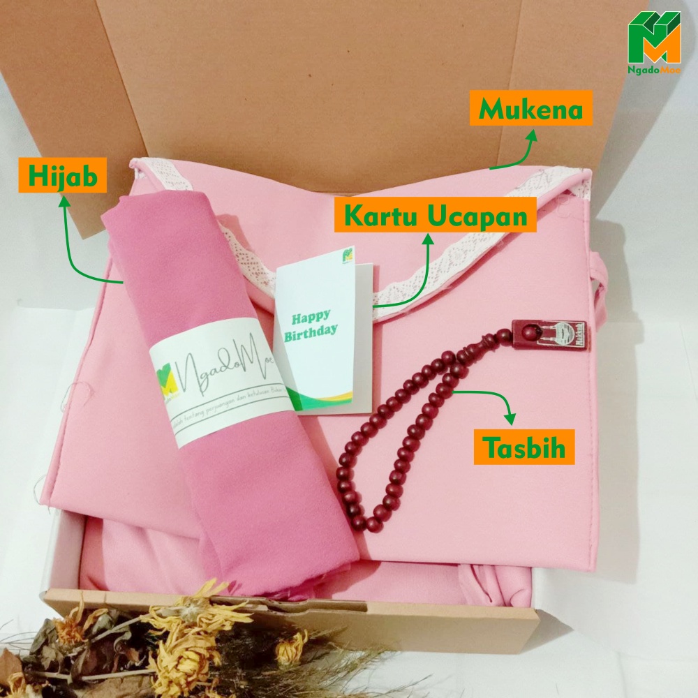 Hampers Cewek Mukena Tasbih Kado Ulang Tahun Cewek Muslim Gift Box Ulang Tahun Cewek Kado Wisuda Ham