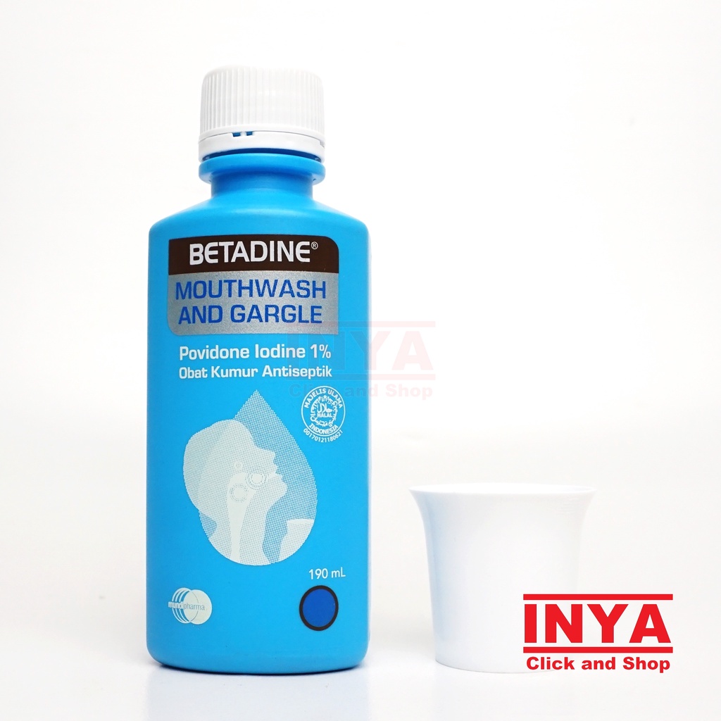 BETADINE MOUTHWASH AND GARGLE 190ml - Obat Kumur Antiseptik