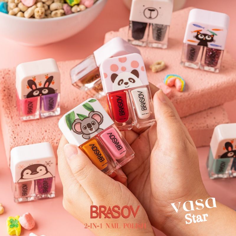 BRASOV Kutek 2in1 Cat Kuku Halal Gel Nail polish