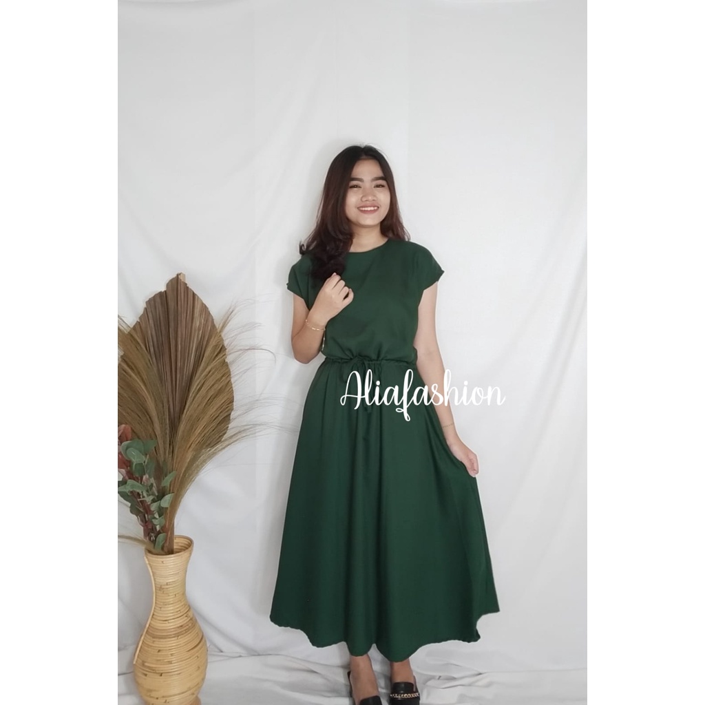 DRESS AIFE KATUN SHAKILLA/DRESS WANITA/BASIC KOREAN DRESS