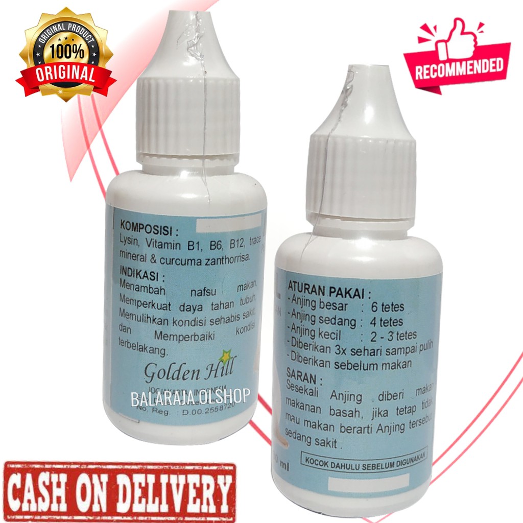 Vitamin Penambah Nafsu Makan dan Penggemuk Badan Anjing Puppy - Metabol Dog 30 ML