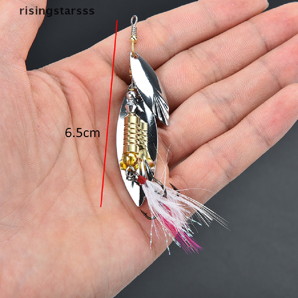 Rsid Span-new 7g fishing lure Sendok Umpan ideal Untuk bass trout Bertengger pike rotating fishing