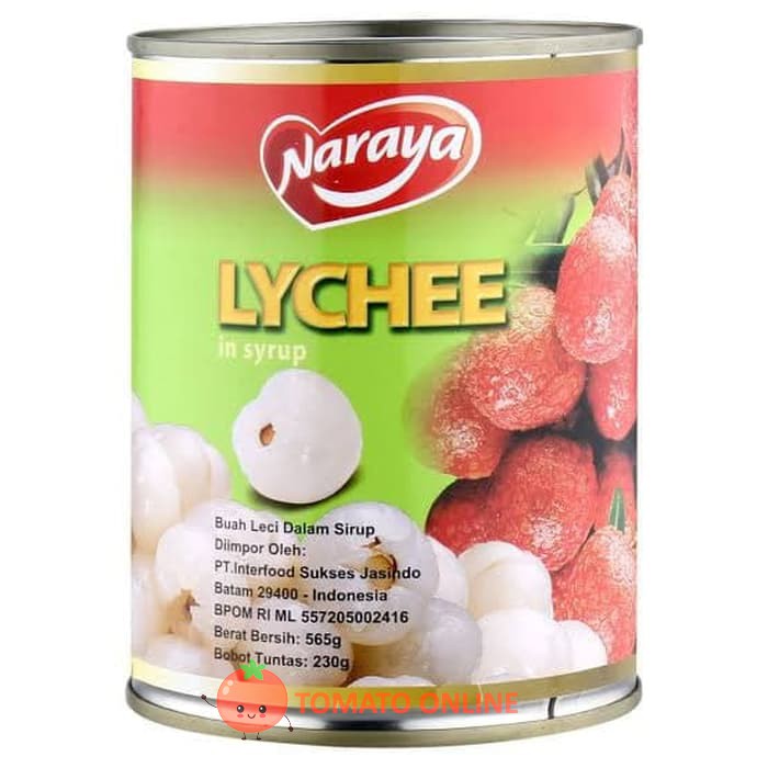 Naraya Buah  Lychee Lyche Leci Kaleng  Syrup GROSIR 