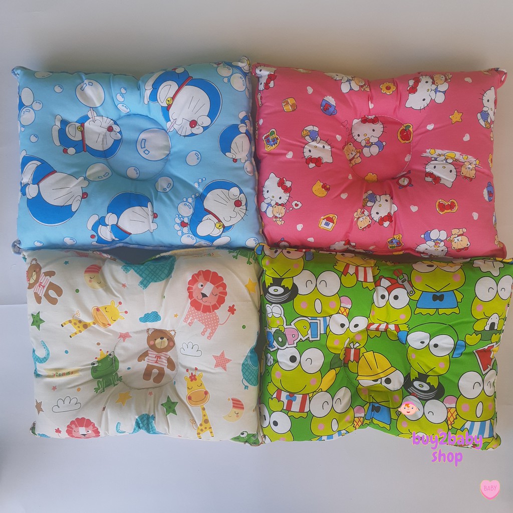 Bantal Peyang bayi motif karakter warna warni lucu