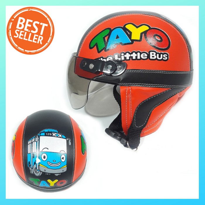 Helm Anak Karakter Tayo Lucu