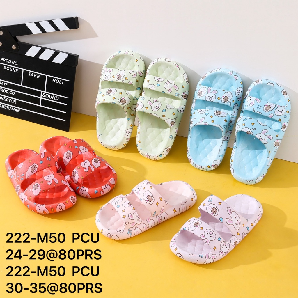 balance 222-M20/sandal santai empuk anak wanita sandal karet karakter kelinci terbaru ori produk impor