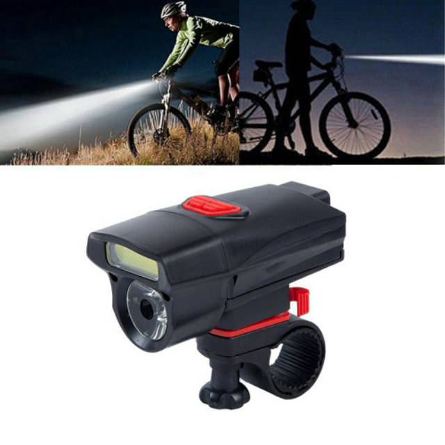 LAMPU DEPAN SEPEDA LED DOUBLE SOROT SUPER TERANG