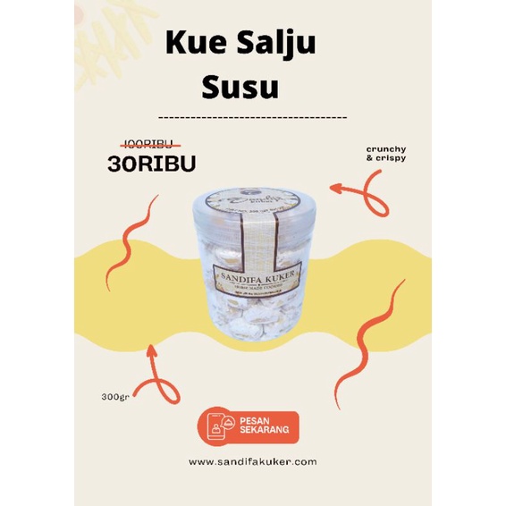 

Kue Kering putri Salju Susu