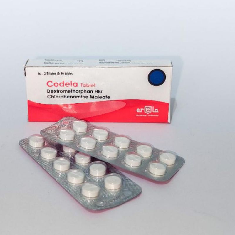 CODELA Blister Obat Batuk dan Alergi - 1 Box Isi 20 Tablet