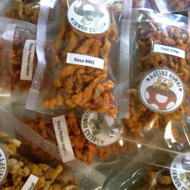 

Jamur crispy renyah dan murah pilih rasa origanal/BBQ/jagung manis/balado/keju/pedas manis